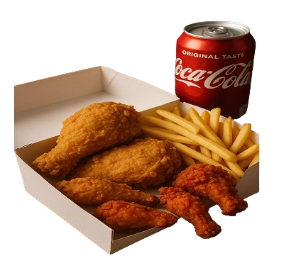 3 Pcs Combo Box Meal 