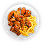5 Pcs Spicy Wings Meal 